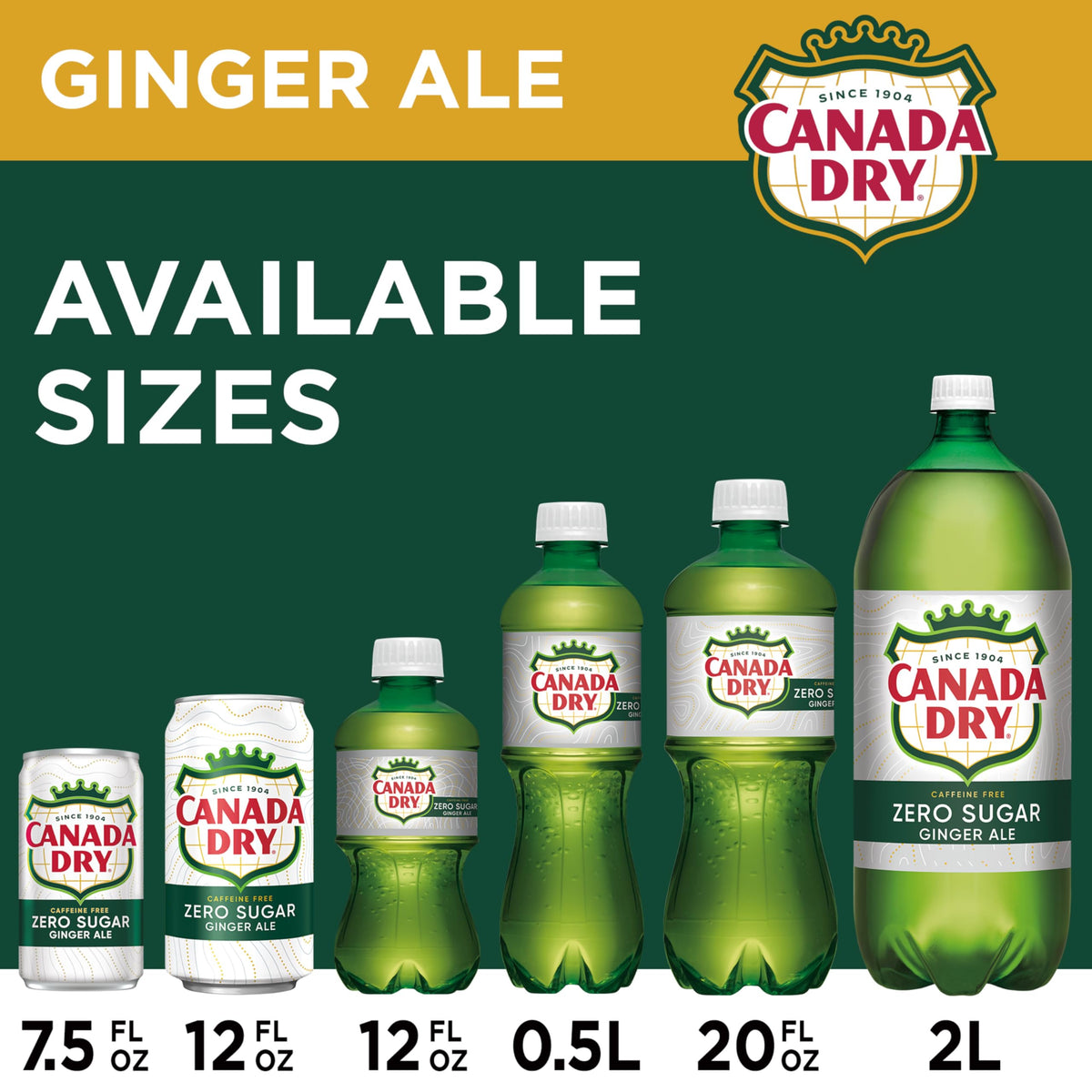 Diet Canada Dry Ginger Ale Soda, 7.5 Fl Oz Cans, 6 Pack