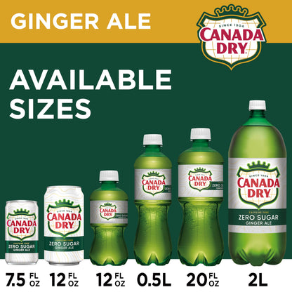 Diet Canada Dry Ginger Ale Soda, 7.5 Fl Oz Cans, 6 Pack