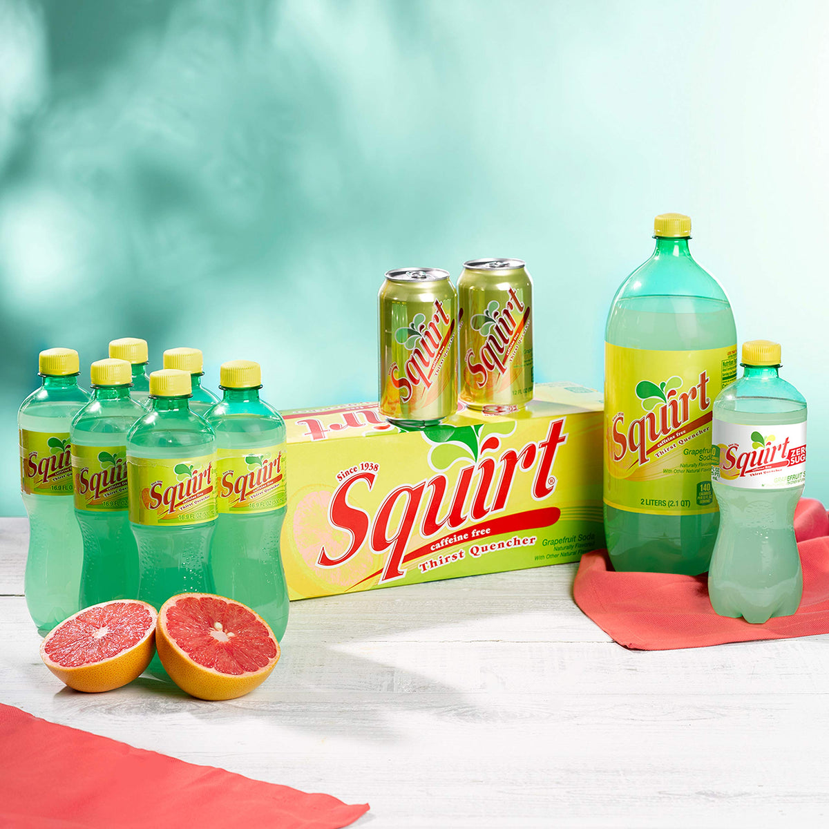 Squirt Soda, 7.5 Fl oz Mini Cans, 10 Pack
