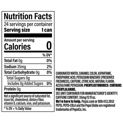 Diet Pepsi Cola Soda Pop, Wild Cherry, 12oz Cans (12 Pack)