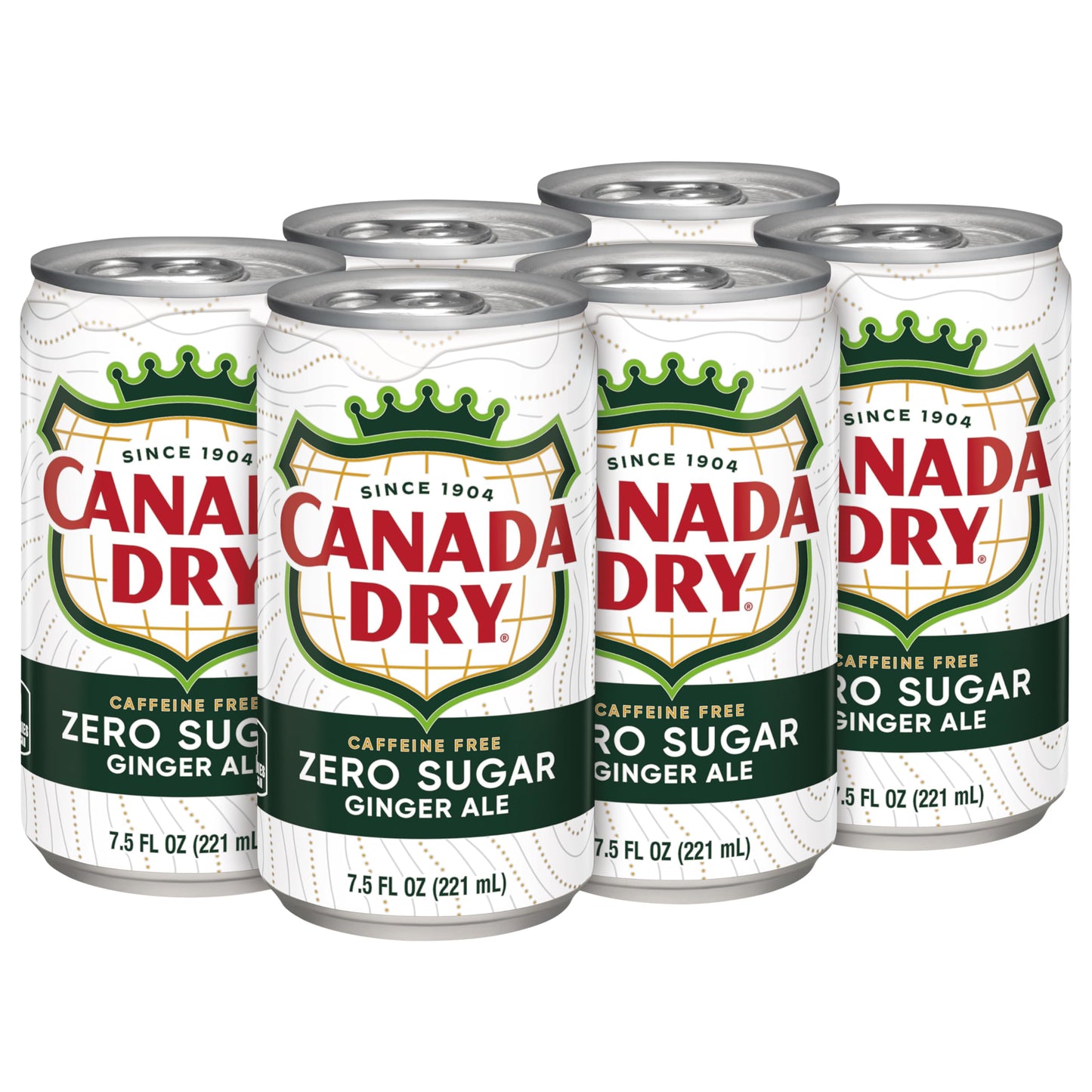 Diet Canada Dry Ginger Ale Soda, 7.5 Fl Oz Cans, 6 Pack
