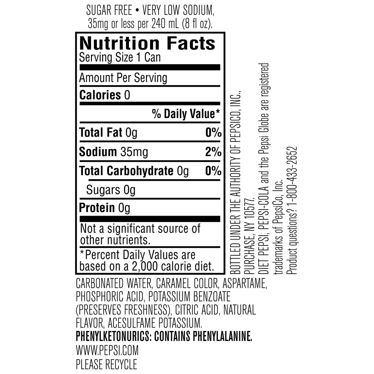 Diet Pepsi, Caffeine Free, 12 ounce Cans, 24 Count
