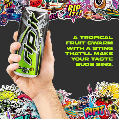 Rip It Energy Drink | G-Force | Grape Flavor | 12-Pack (16oz Cans) | 160mg Caffeine | Smooth Finish | Ignite Focus | Hardcore Energy That Rips!