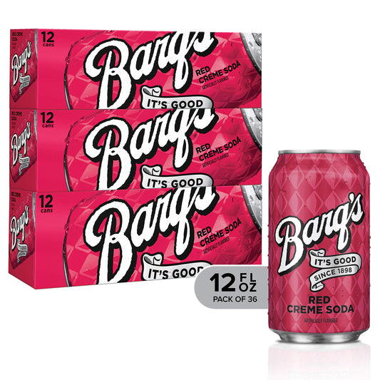 Barq's Red Creme Soda Fridge Pack Cans, 12 Fl Oz (Pack Of 12)