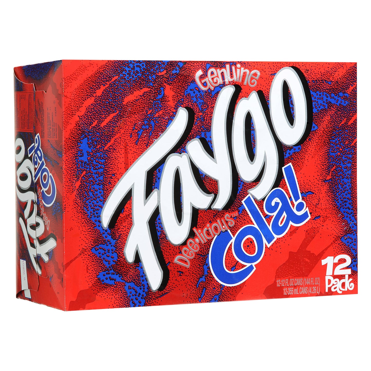 Faygo Cotton Candy Soda | Sweet Carnival Treat in a Can | 12-Pack of 12oz Cans | Vibrant, Caffeine-Free Soft Drink Bursting with Classic Blue Cotton Candy Flavor