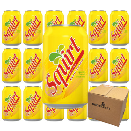 Squirt soda, 12 fl oz, 18 cans