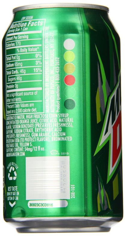 Pepsico Mountain Dew Soft Drink