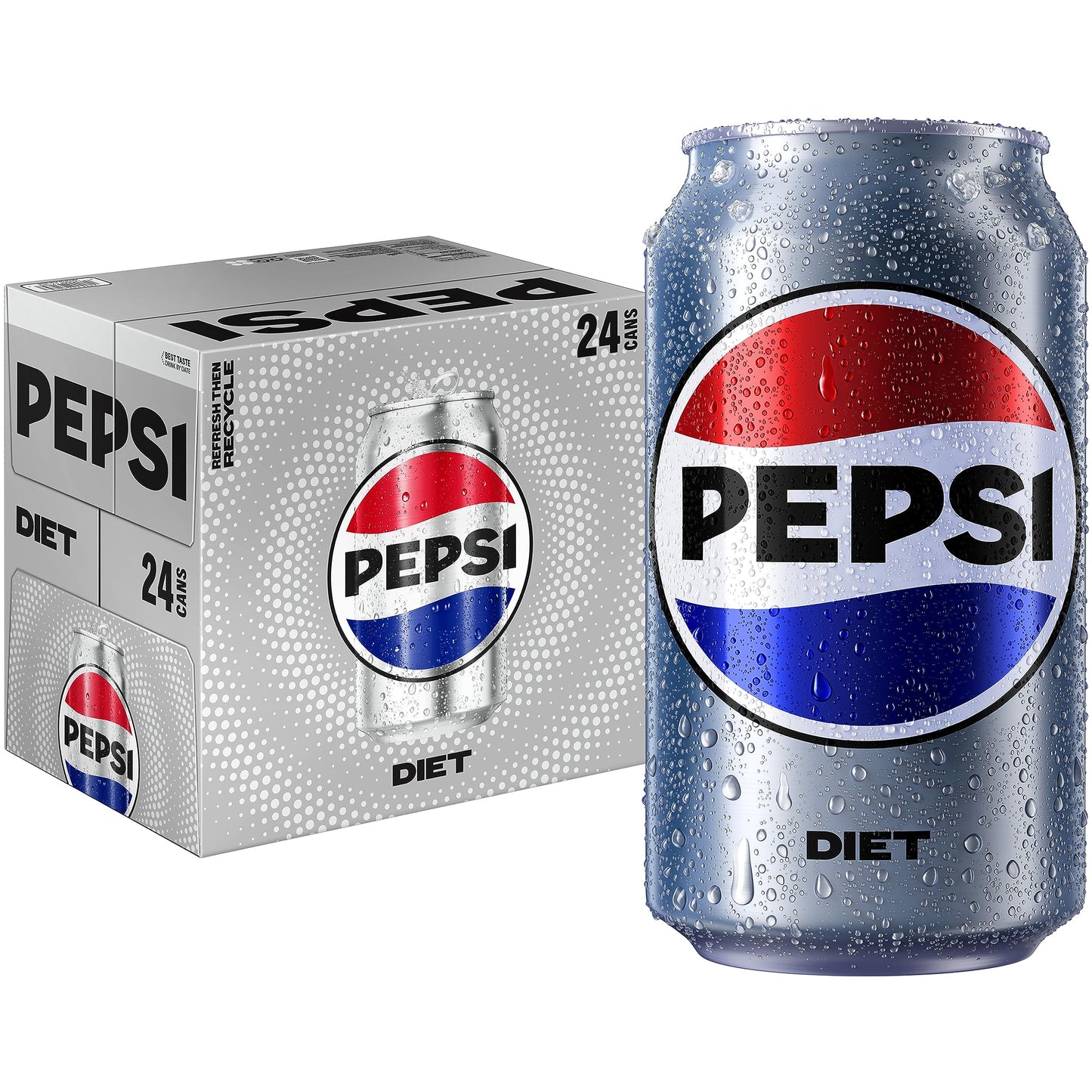 Diet Pepsi Cola Soda Pop, Wild Cherry, 12oz Cans (12 Pack)
