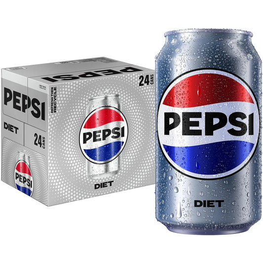 Diet Pepsi Cola Soda Pop, Wild Cherry, 12oz Cans (12 Pack)