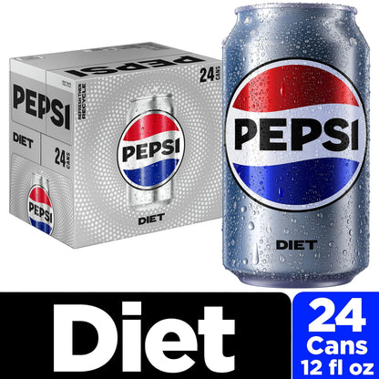 Diet Pepsi Cola Soda Pop, Wild Cherry, 12oz Cans (12 Pack)