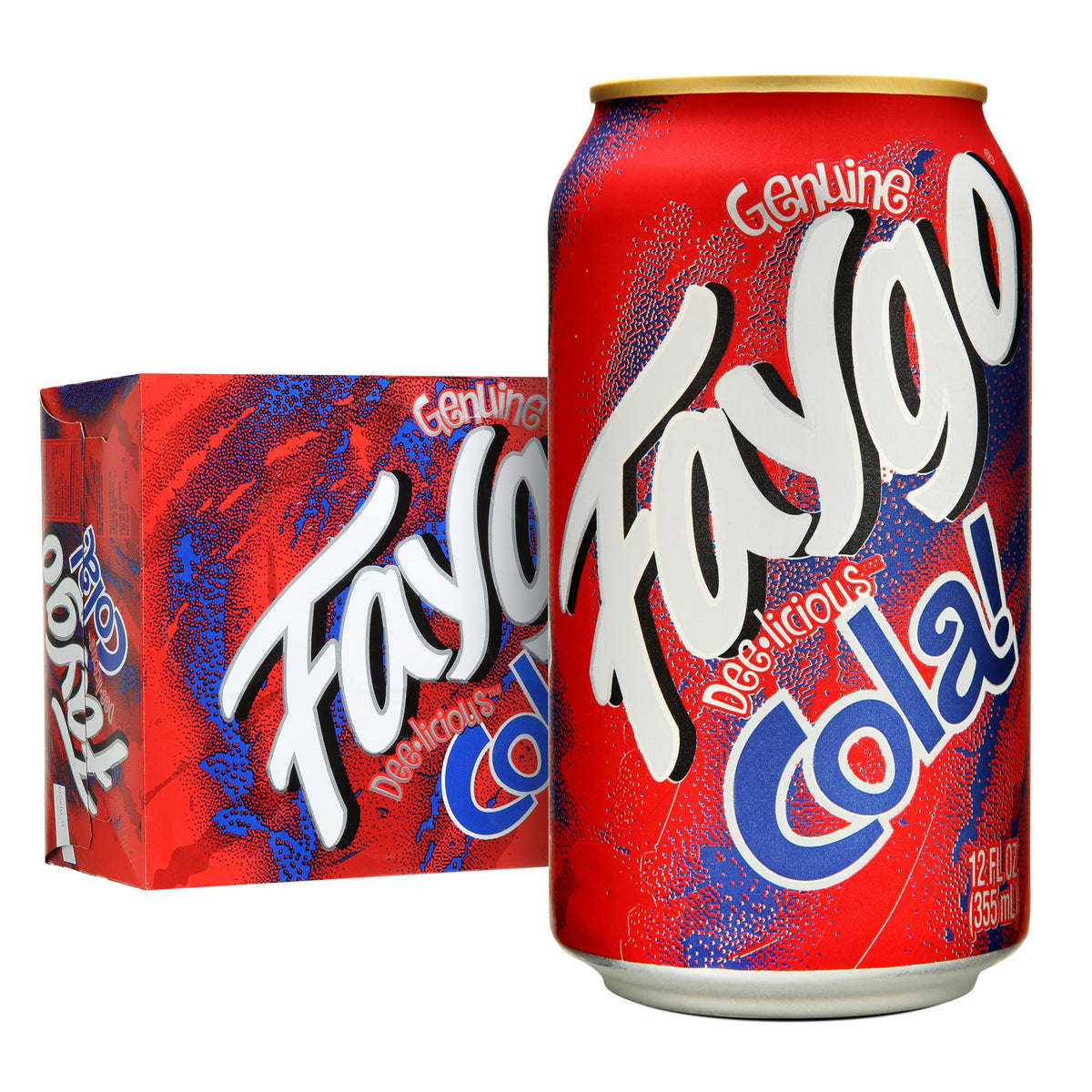 Faygo Cotton Candy Soda | Sweet Carnival Treat in a Can | 12-Pack of 12oz Cans | Vibrant, Caffeine-Free Soft Drink Bursting with Classic Blue Cotton Candy Flavor