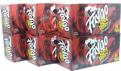 Faygo Root Beer! flavored soda pop. 8-pack 12-fl. oz. cans in box (1)