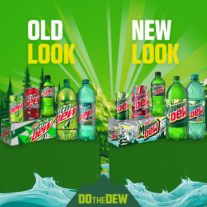 Mountain Dew, 2 Flavor Baja Variety Pack (Baja Cabo Citrus, Baja Blast), 12 Fl Oz Cans (Pack of 18)