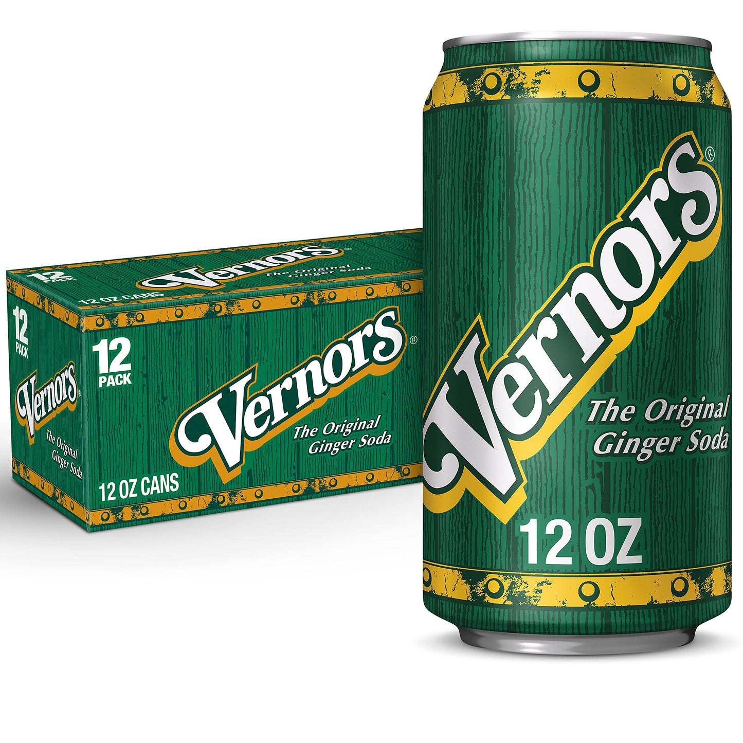 Vernors Classic Original Ginger Ale Soda Soft Drink - 3 Cases (36 Cans)