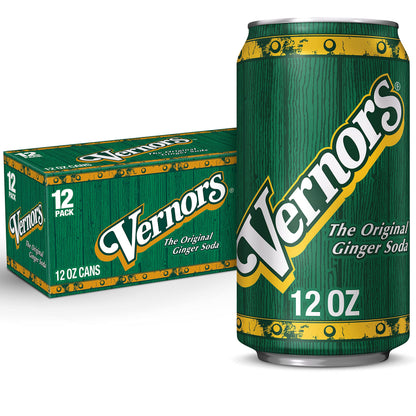 Vernors Classic Original Ginger Ale Soda Soft Drink - 3 Cases (36 Cans)
