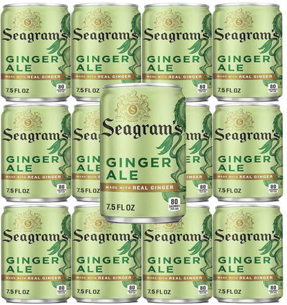Seagram's Ginger Ale Mini Cans, (Pack of 10) with Bay Area Marketplace Napkins