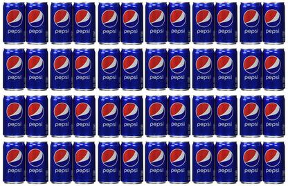 Pepsi Cola Soda 7.5oz Mini Cans 3/8 Packs (24 Cans)