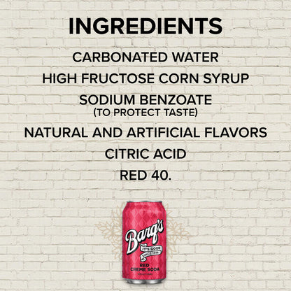 Barq's Red Creme Soda Fridge Pack Cans, 12 Fl Oz (Pack Of 12)