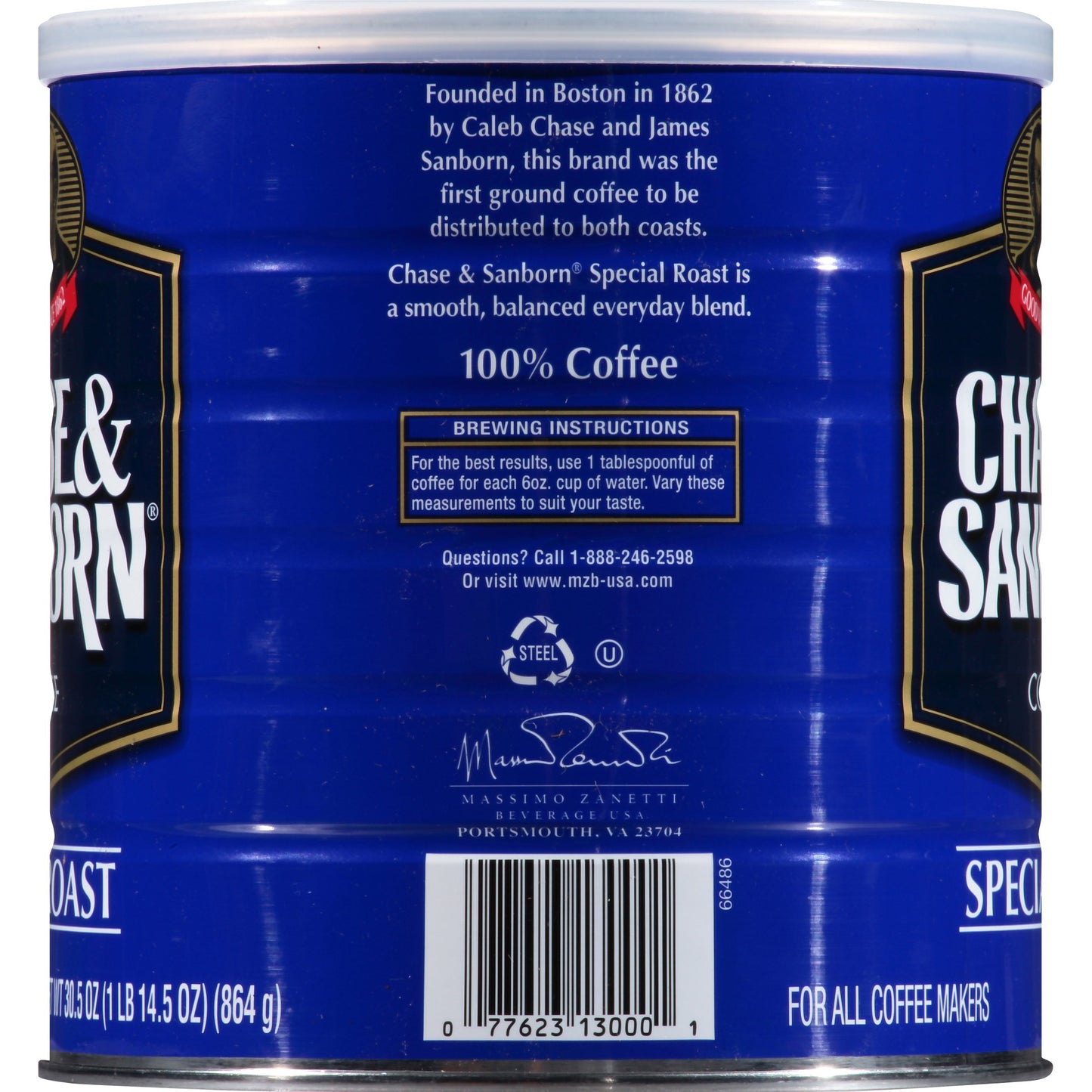Chase & Sanborn Coffee, Special Roast Ground Coffee, Medium Roast, 30.5 Ounce