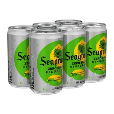 Seagrams Zero Sugar Ginger Ale 7.5oz Cans