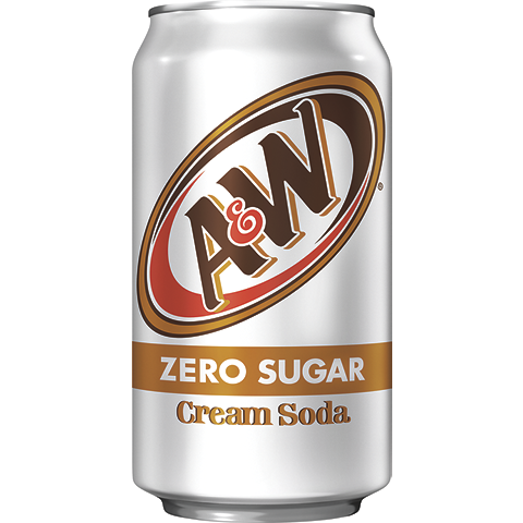 A&W Zero Sugar Cream Soda 12oz Cans