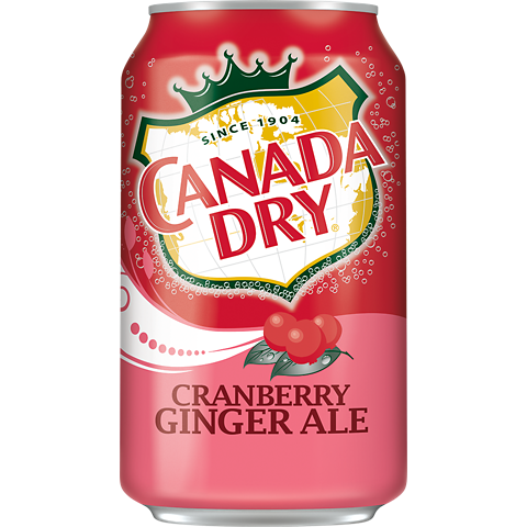 Canada Dry Cranberry Flavored Ginger Ale 12oz Cans