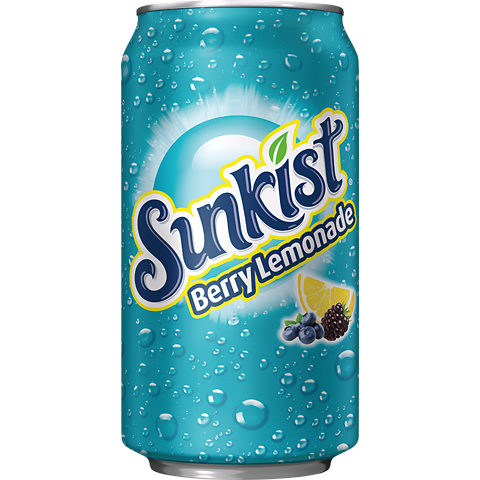 Sunkist Berry Lemonade Flavored Soda 12oz Cans