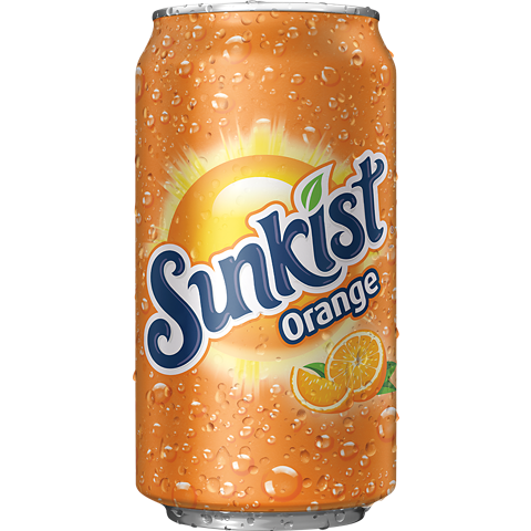 Sunkist Orange Flavored Soda 12oz Cans