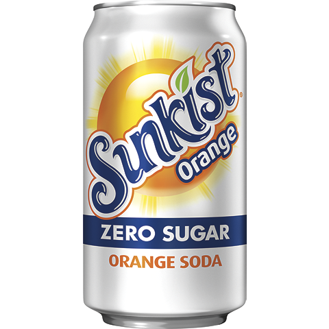Sunkist Zero Sugar Orange Flavored Soda 12oz Cans