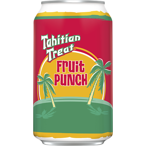 Tahitian Treat Fruit Punch Flavored Soda 12oz Cans