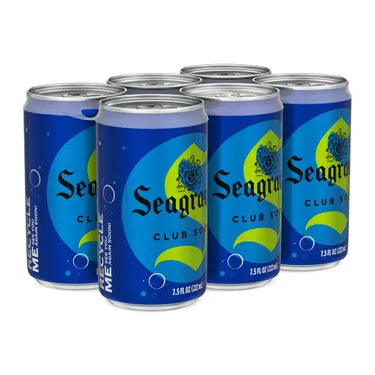 Seagrams Club Soda 7.5oz Cans